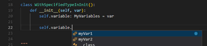Specified variable type at variable declaration.