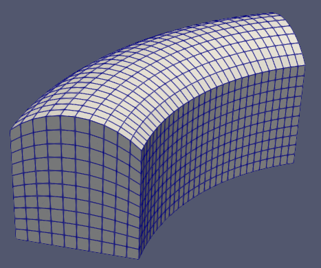 A block, created with a Revolve operation